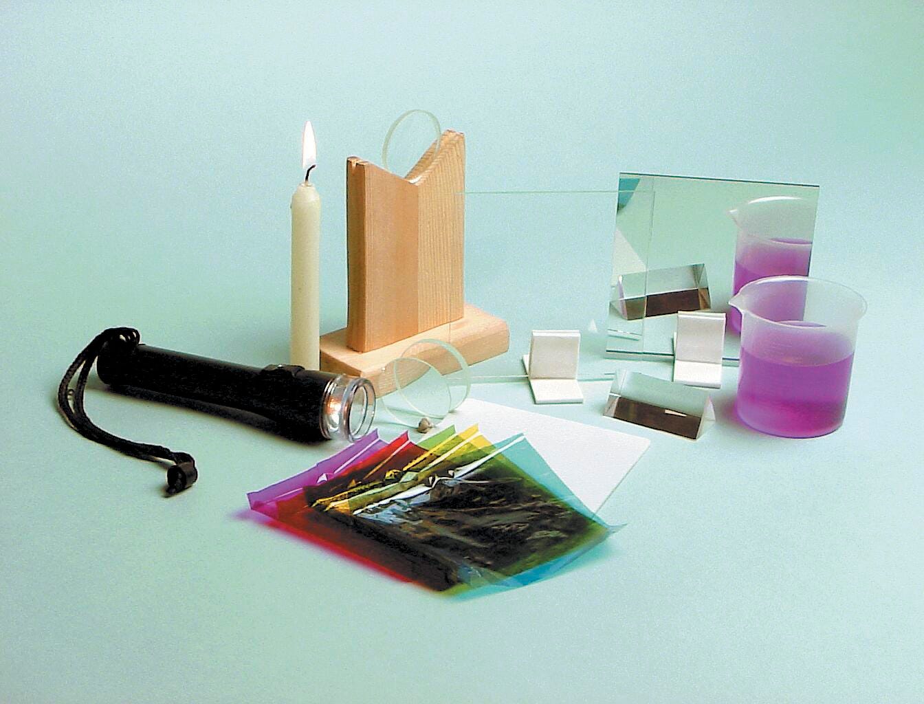 Frey Scientific Basic Optics Kit, 28 Pieces, Item Number 527277